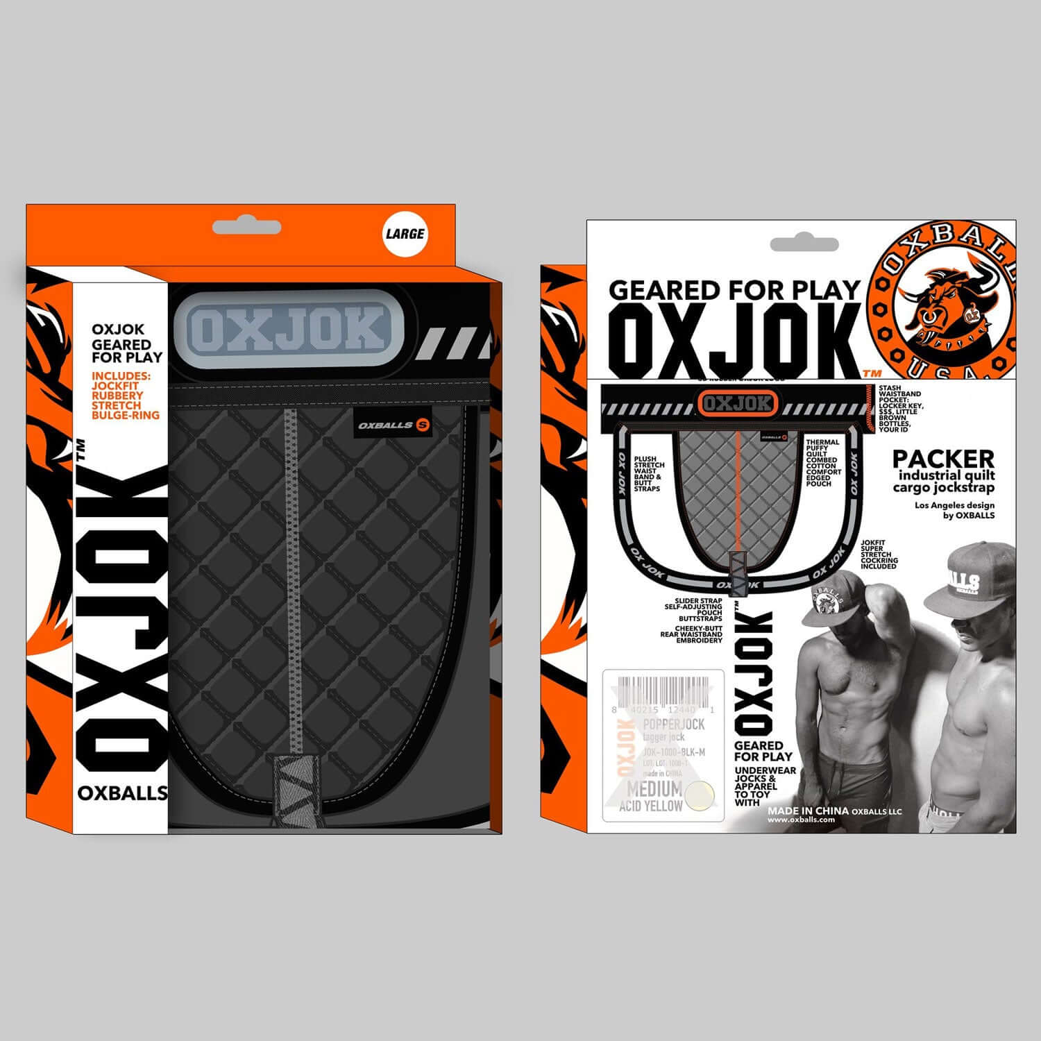 Industrial Quilted Cargo Strapjock in Packaging by Oxjok