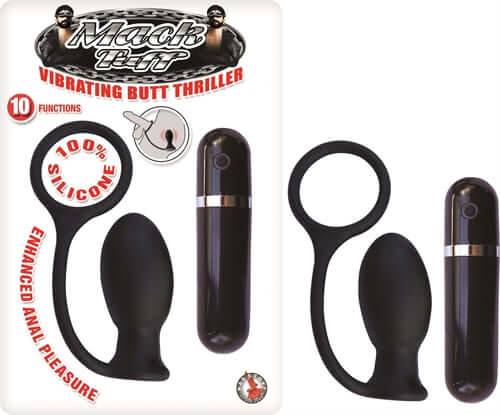 Mack Tuff Vibrating Butt Thriller, 100% silicone, enhanced anal pleasure, 10 vibration functions.