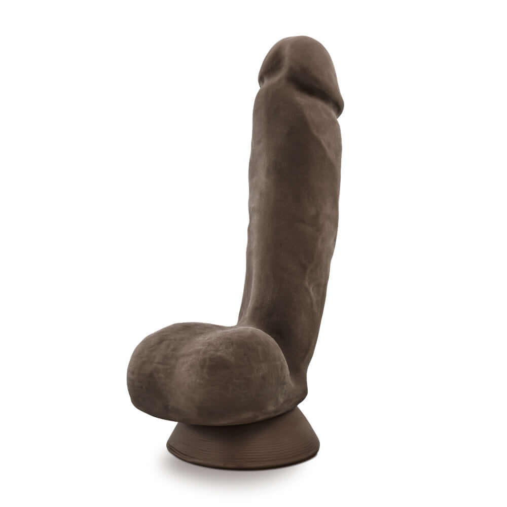 Au Naturel Jerome Brown dildo with Sensa Feel dual density and FlexiShaft technology, designed for a realistic and bendable experience.