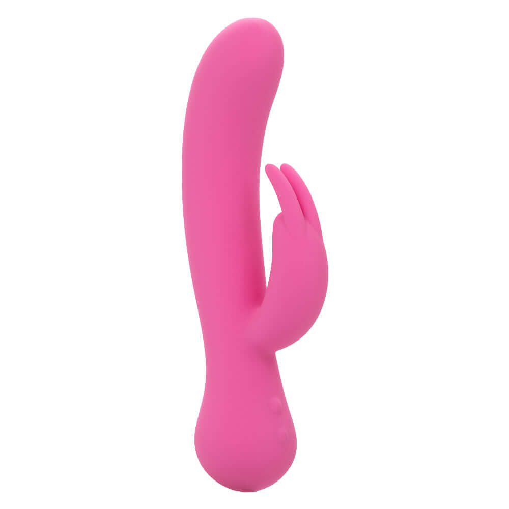 Pink First Time Rechargeable Bunny dual stimulation vibe with intense vibrations and turbo boost for powerful pleasure.