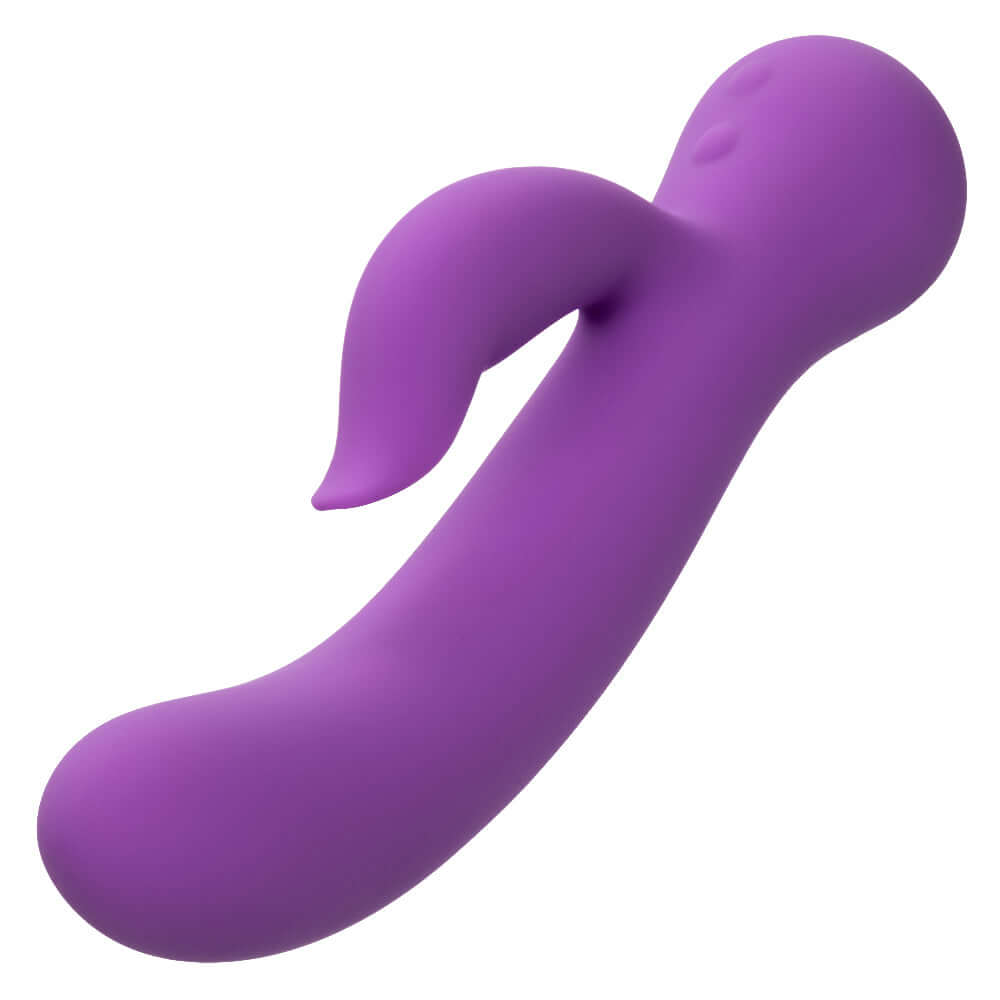 Purple First Time Rechargeable Rabbit Pleaser dual stimulation vibrator with intense vibrations and turbo boost feature.