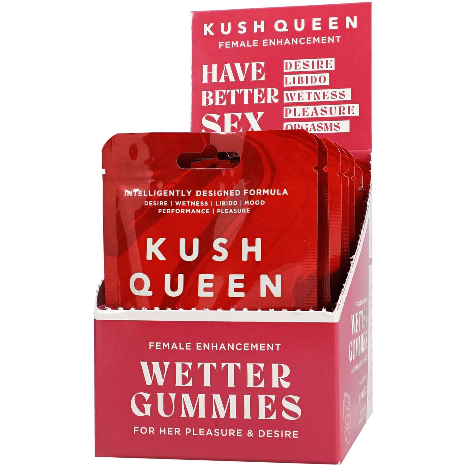 Kush Queen Wetter Gummies Female Enhancement 12 Pack Display 1 Per Pack-0