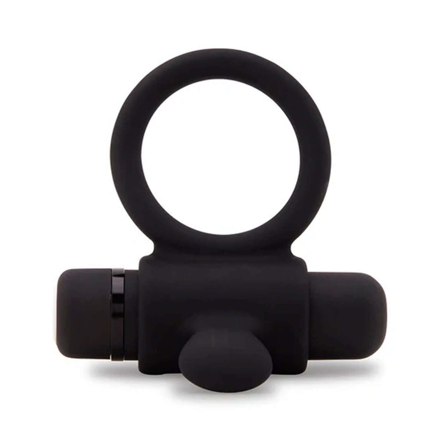 Nu Sensuelle Silicone Bullet Vibrating Ring - Black