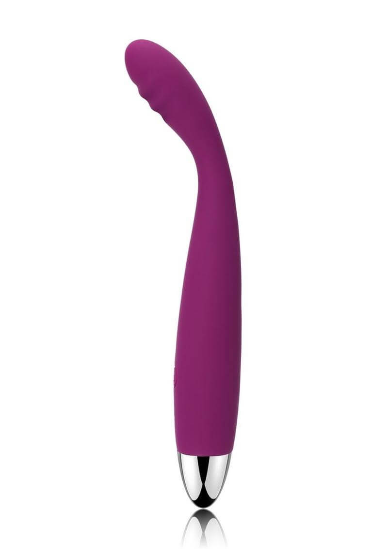 Svakom Cici Violet Silicone Clitoral Stimulator, Flexible 180° Bend, 5 Vibration Modes, Powerful and Comfortable Vibrator for Pleasure