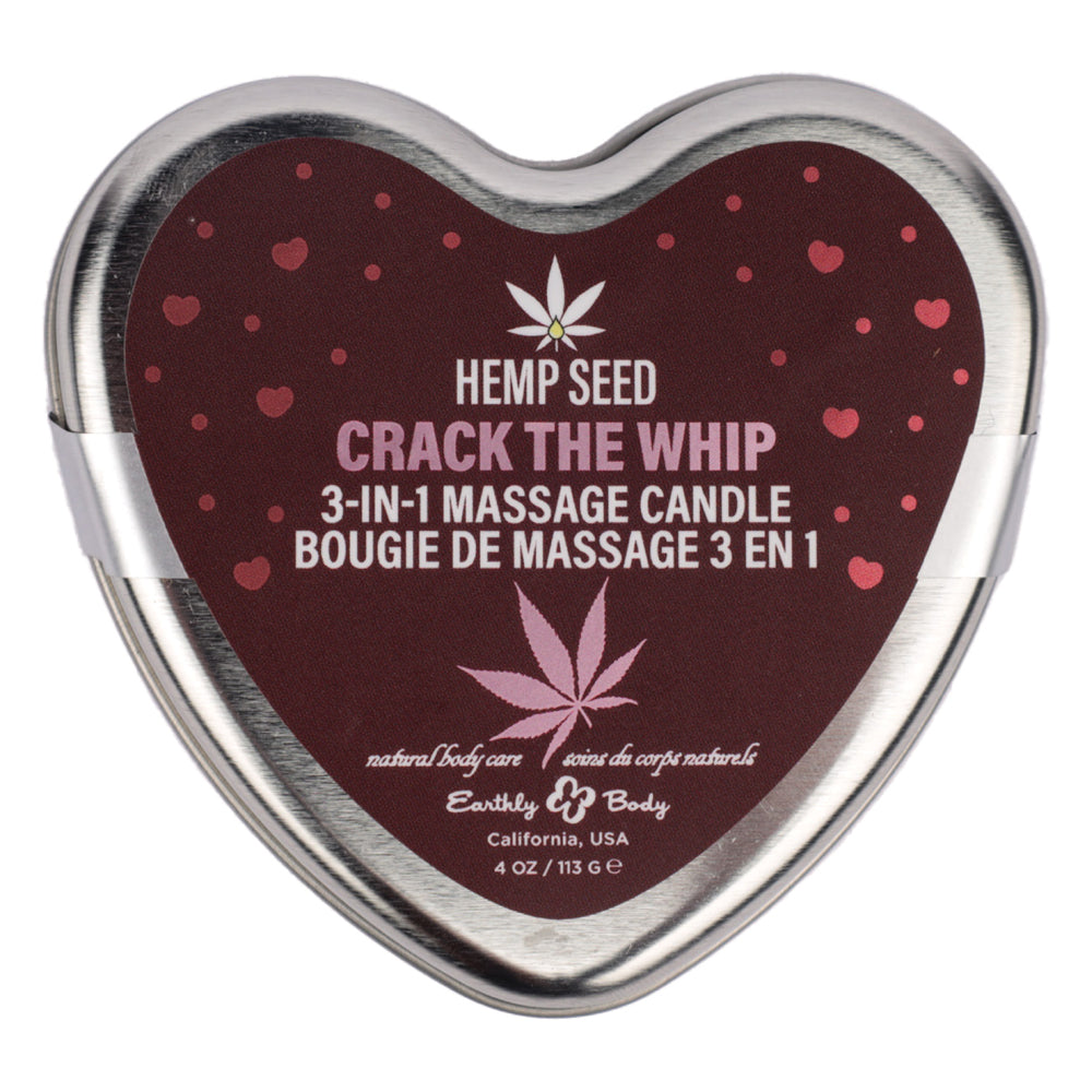 Hemp Seed 3 in 1 Massage Candle Crack the Whip 4.7oz-0