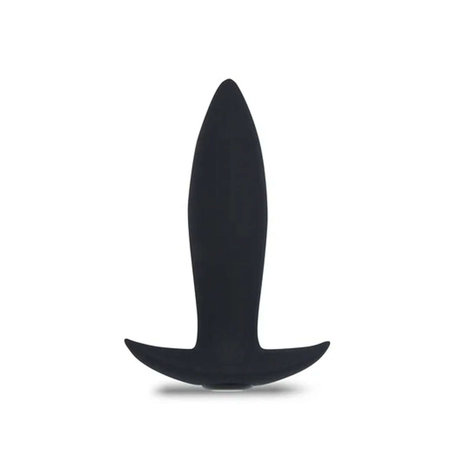 Black Nu Sensuelle Mini Plug with 15 vibration patterns for anal play, featuring a compact, comfortable design suitable for all users.