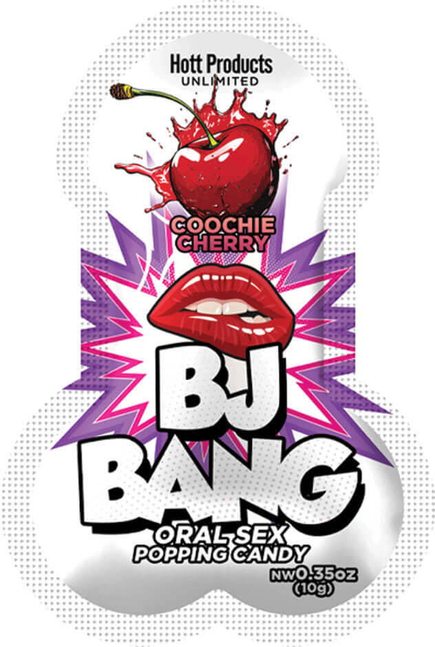 BJ Bang Oral Sex Popping Candy Coochie Cherry 10gm Packaging