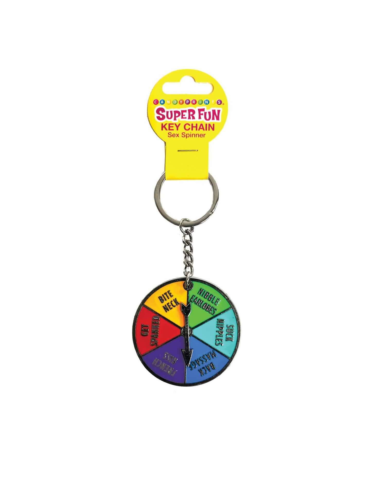 "Super Fun Key Chain Sex Spinner by Little Genie with playful activities for spicing up keyrings and moments of fun."