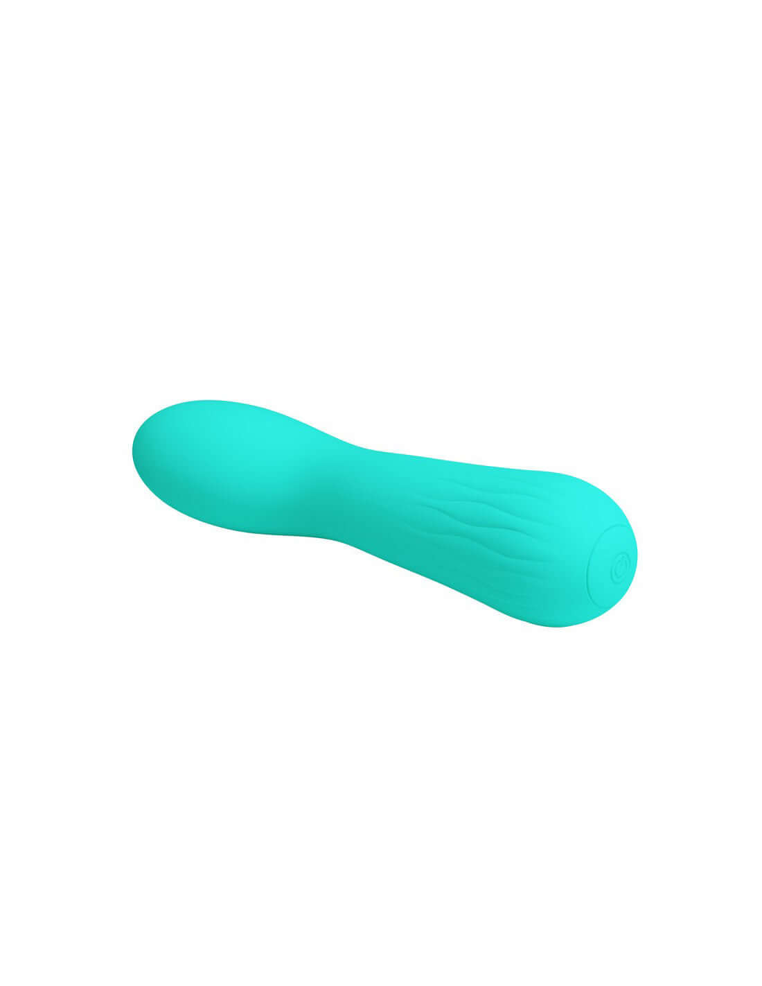 Faun Rechargeable Turquoise Vibrator with Soft Silicone and Curved Design for G-Spot Stimulation