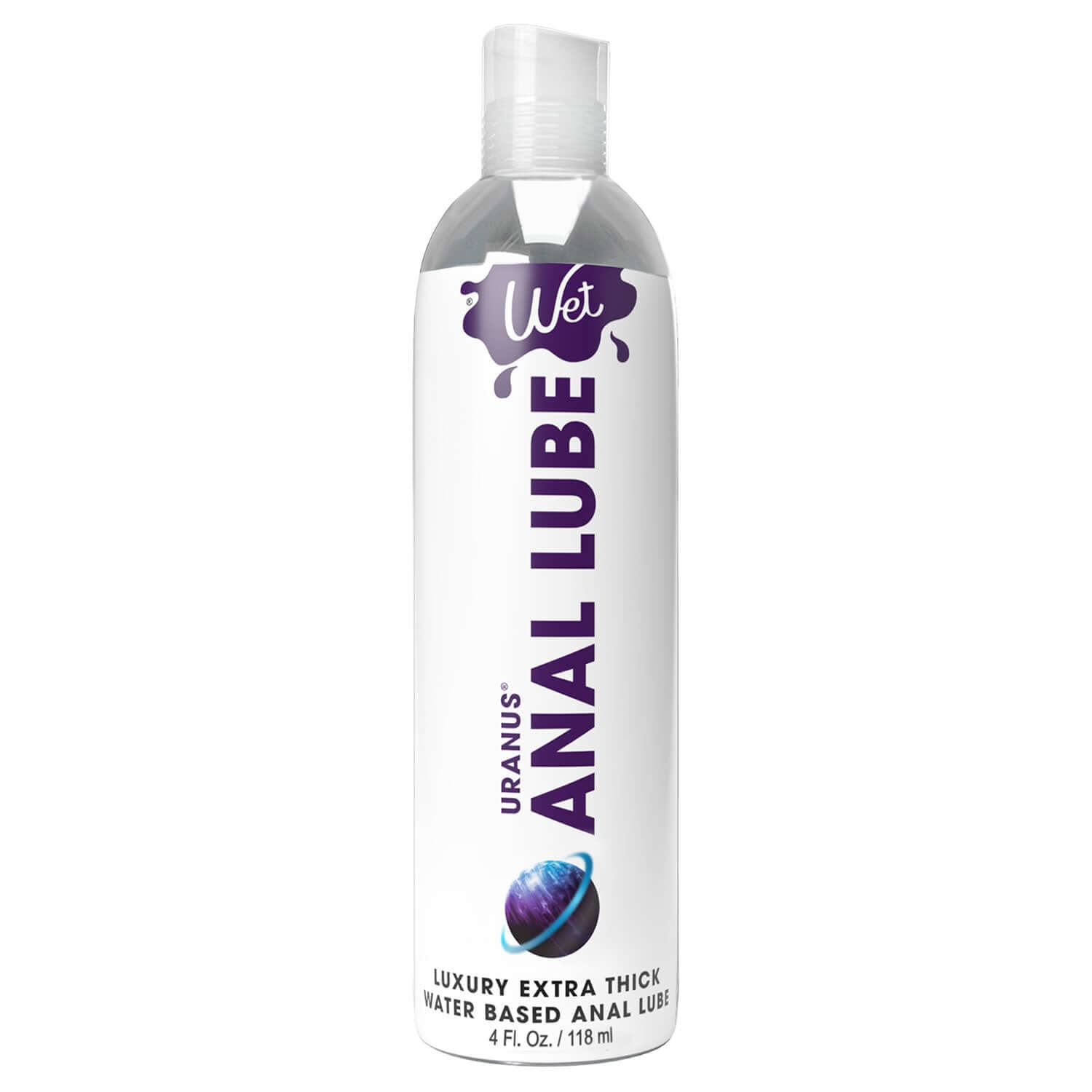 Wet Uranus Anal Lube 4oz extra thick water based lubricant for anal use hypoallergenic and paraben free.