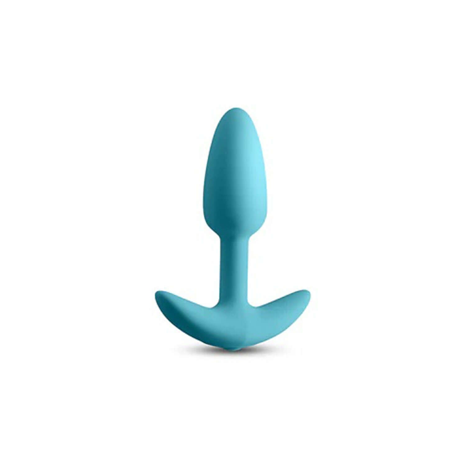 Blue vibrating anal plug by Techno with plush silicone for ultimate pleasure and app control, featuring 9 functions and water-resistant design.