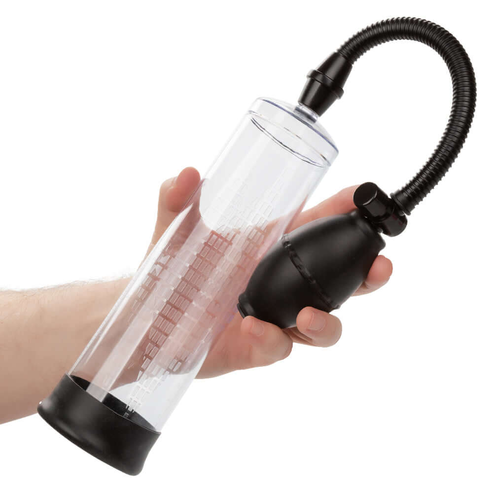 Peak Edging Kit Penis Pump - Black/Clear Cylinder Pump for Enhanced Intimate Experience