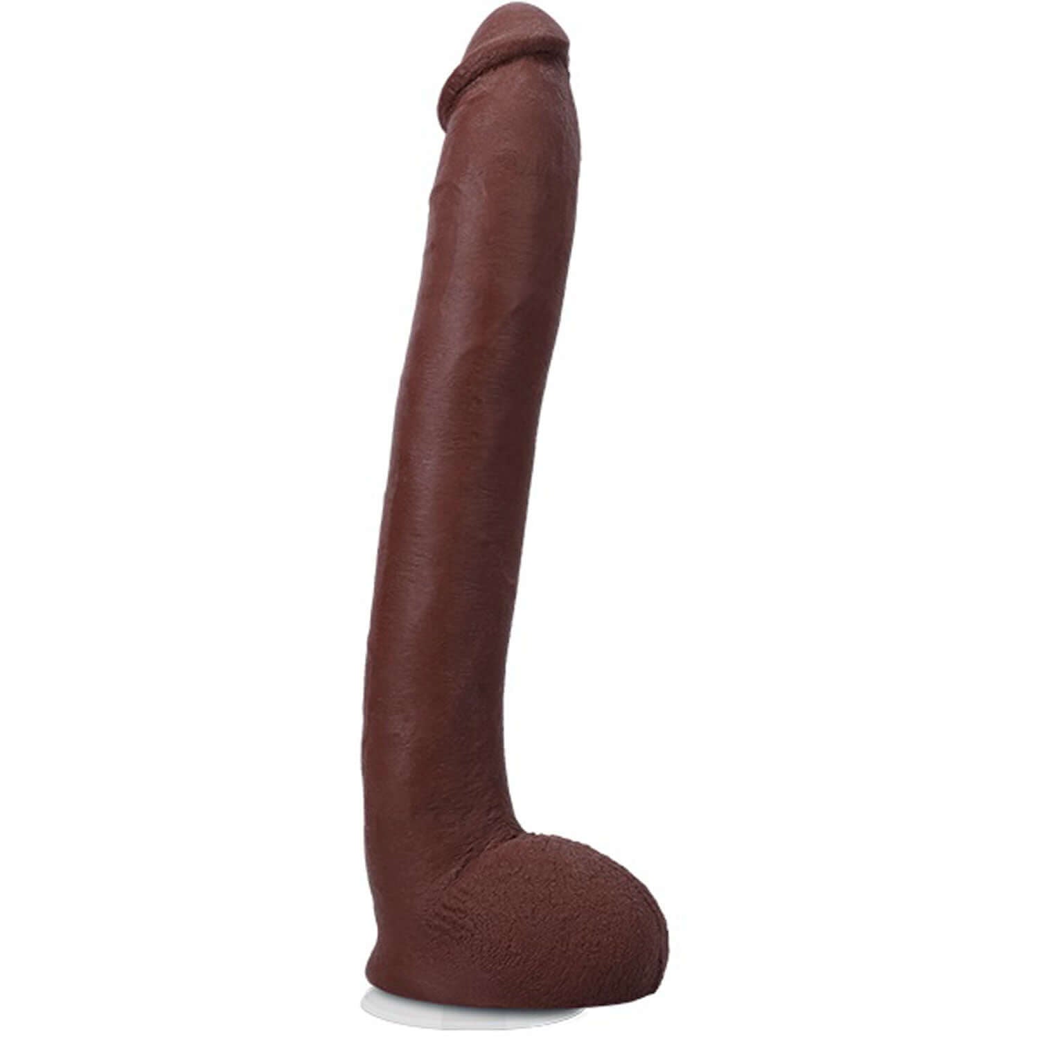 Signature Cocks Hollywood Cash 11" Chocolate Cock with Removable Vac-U-Lock Suction Cup in lifelike ULTRASKYN material