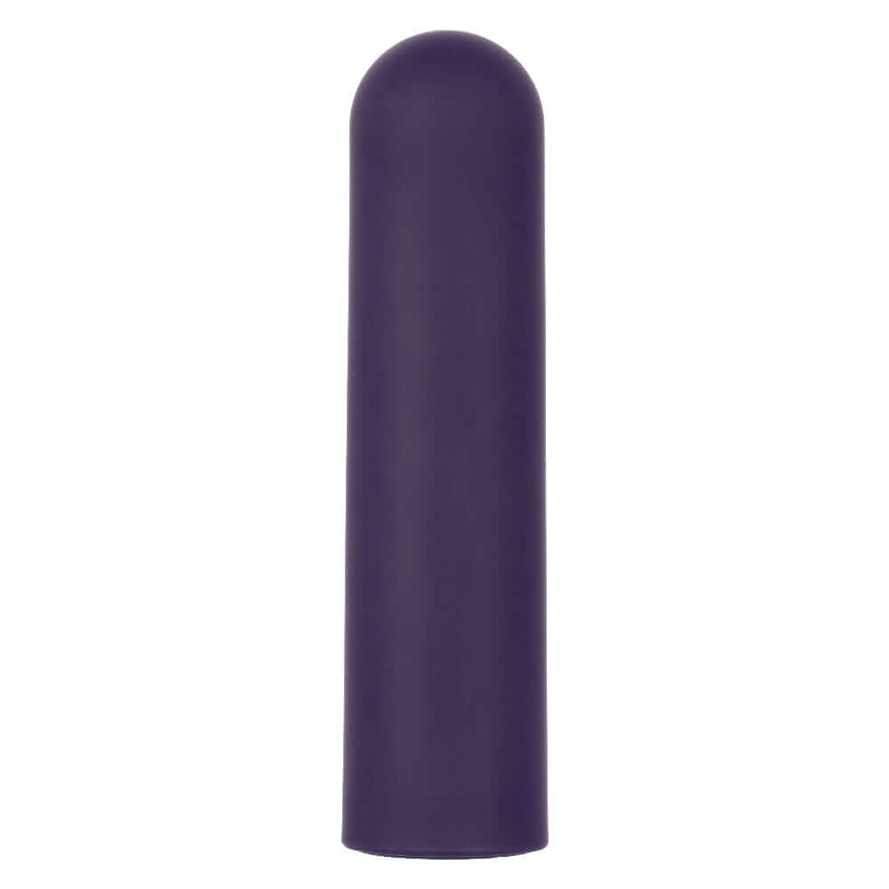 Turbo Buzz Rounded Bullet Purple vibrator featuring compact design made of body-safe material with 10 vibration functions and waterproof rating.