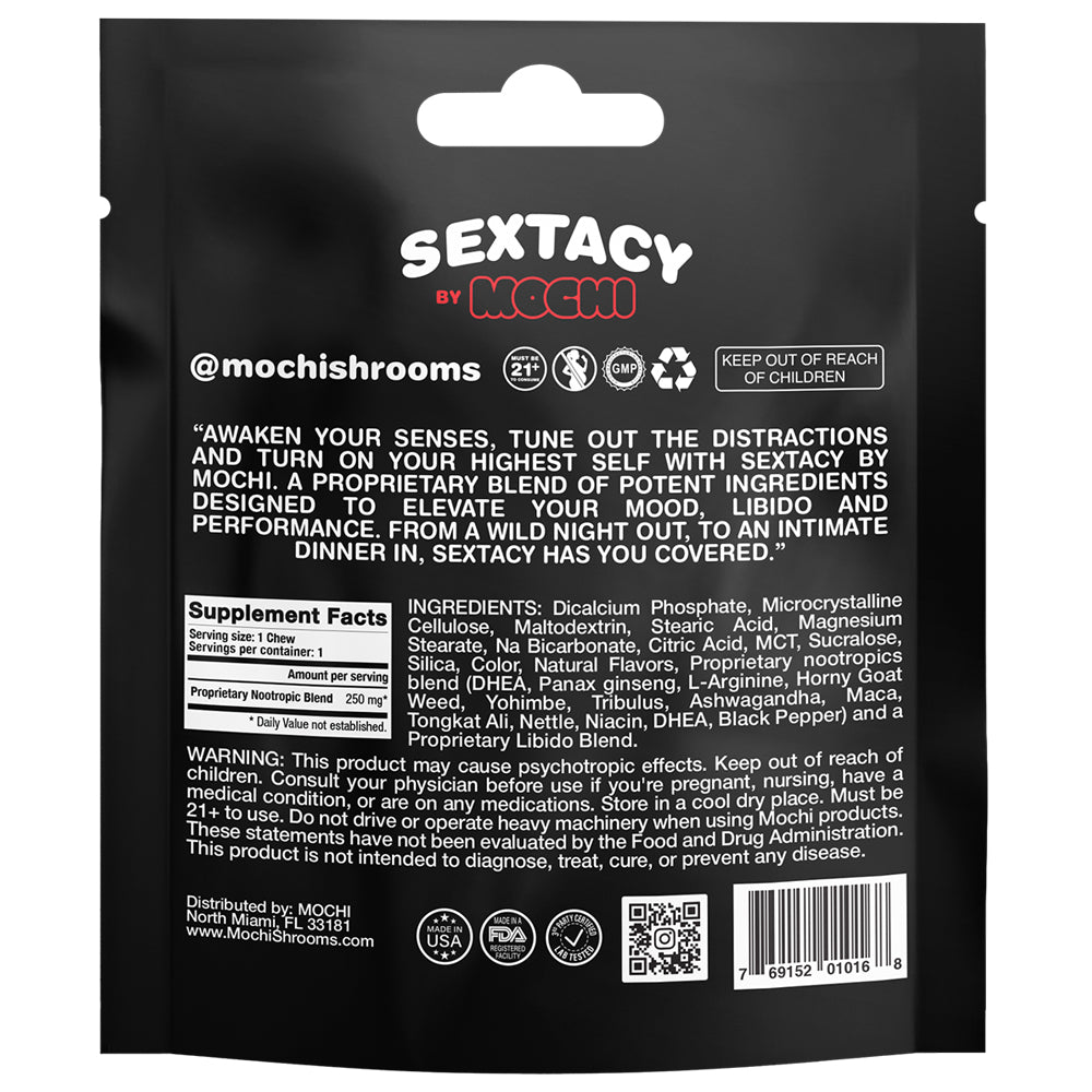 Mochi Sextacy by Mochi Libido Enhancer Chew 12 Pack Display (1 Per Pack)-2