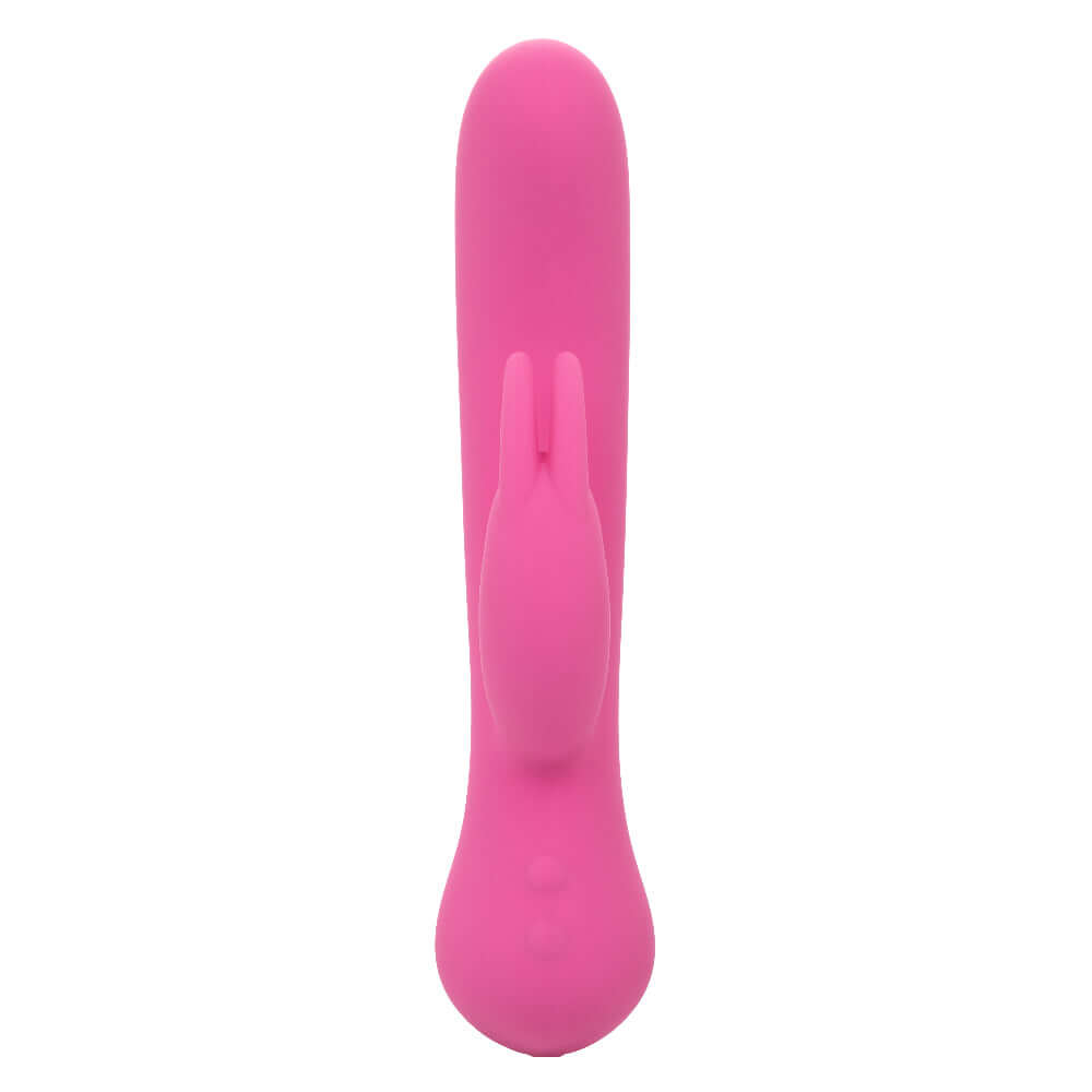 First Time Rechargeable Bunny - Pink dual stimulation vibe with intense rumbling vibrations and turbo boost for powerful pleasure.