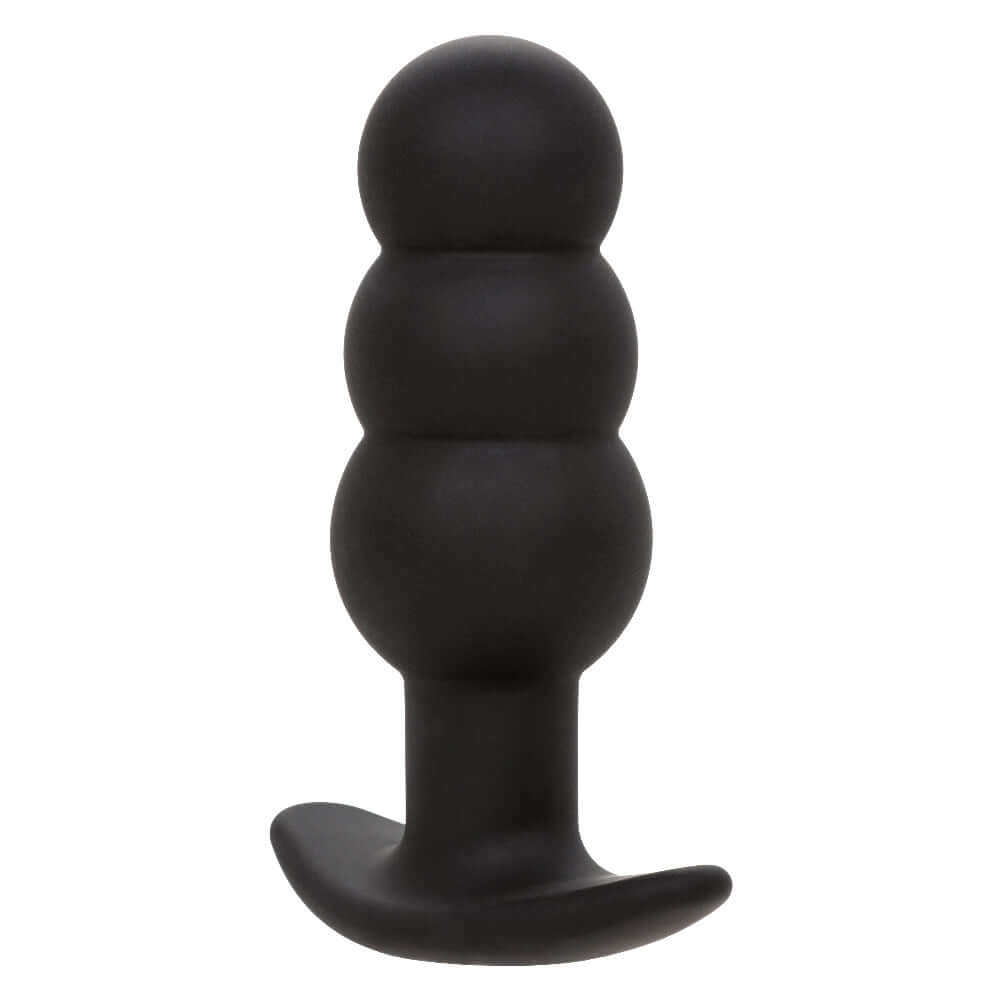 Black Rock Bottom Beaded Probe with three beads for enhanced pleasure and 10 vibration functions.