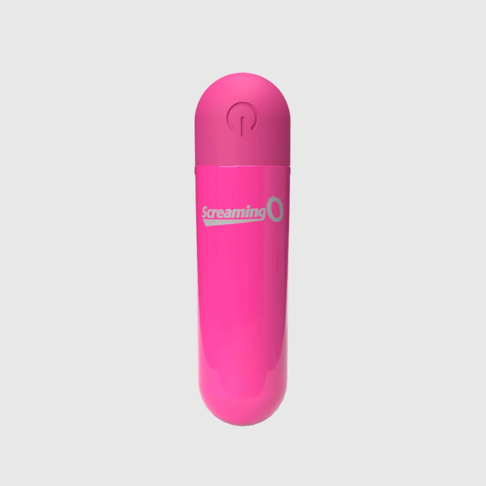 Screaming O Rechargeable Bullet in Pink - Compact and powerful personal massager with rumbling vibrations, 3 speeds, and 1 pulse pattern