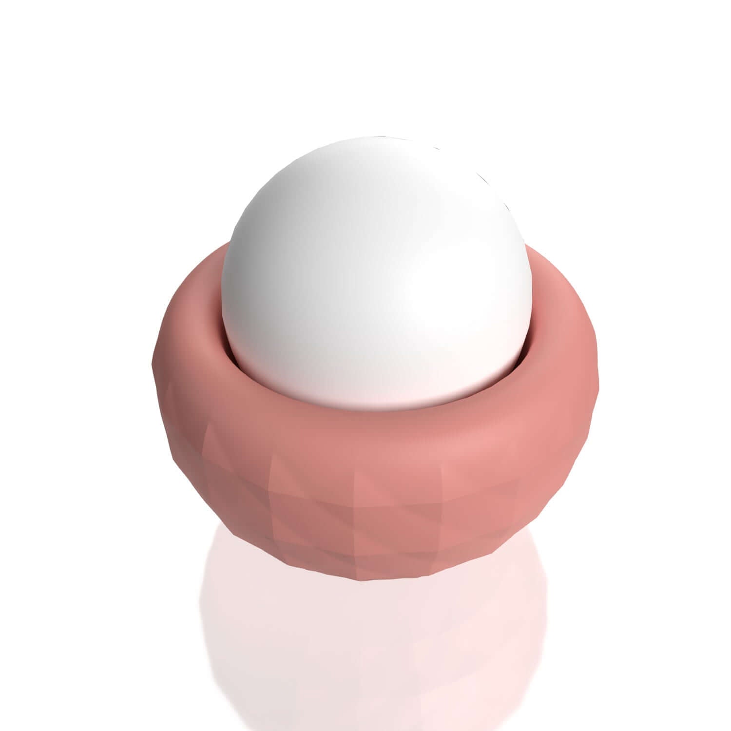 Screaming O Cuties Dotty Egg Vibrator in dusty rose, featuring a unique design with a separated vibrating egg.