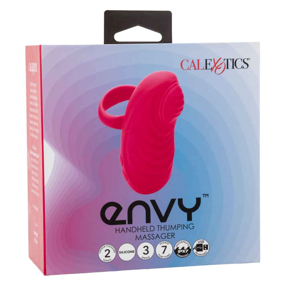 Envy Handheld Thumping Massager - Pink-1