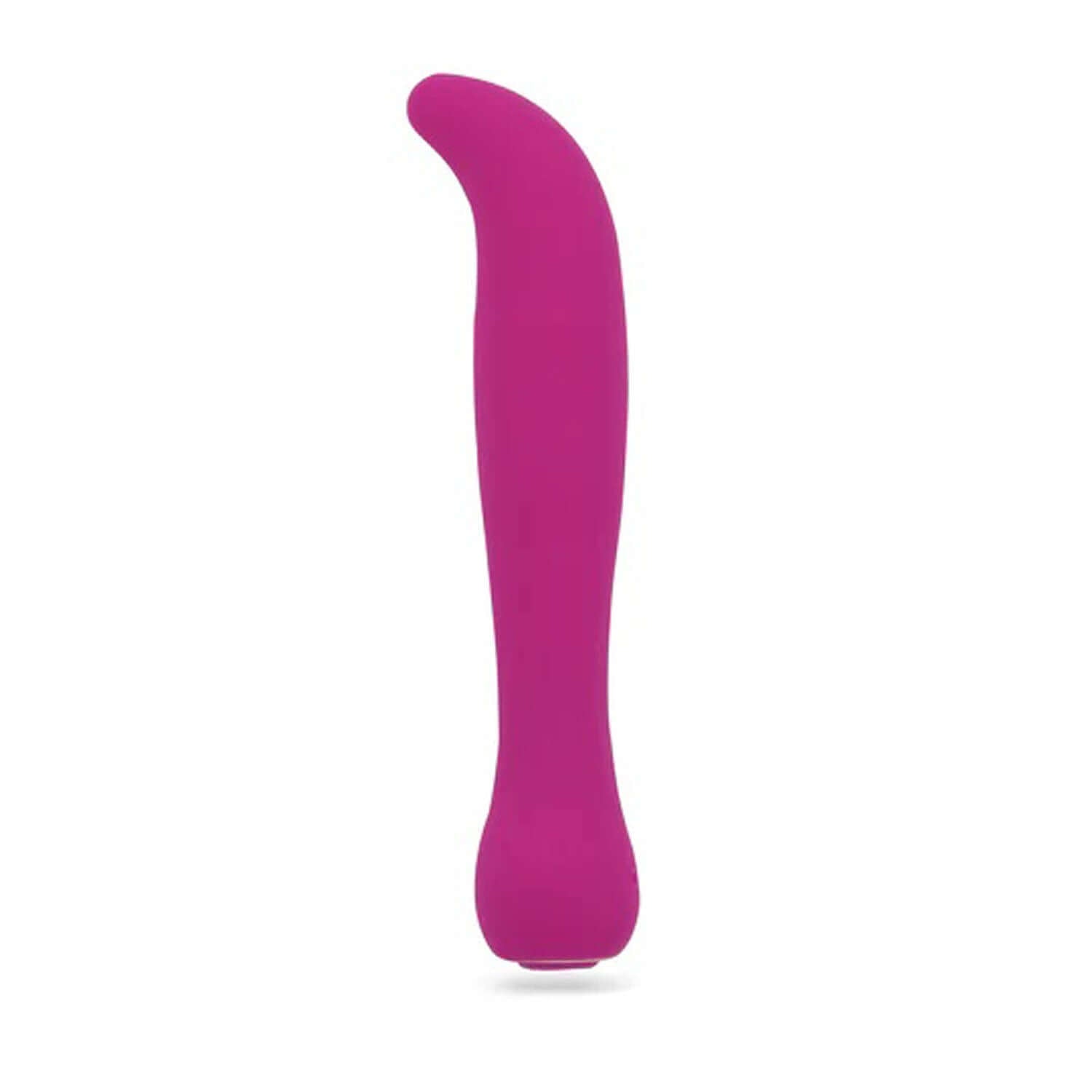 Magenta Nu Sensuelle Power Flex Baelii G-spot vibrator with curved tip for targeted pleasure.