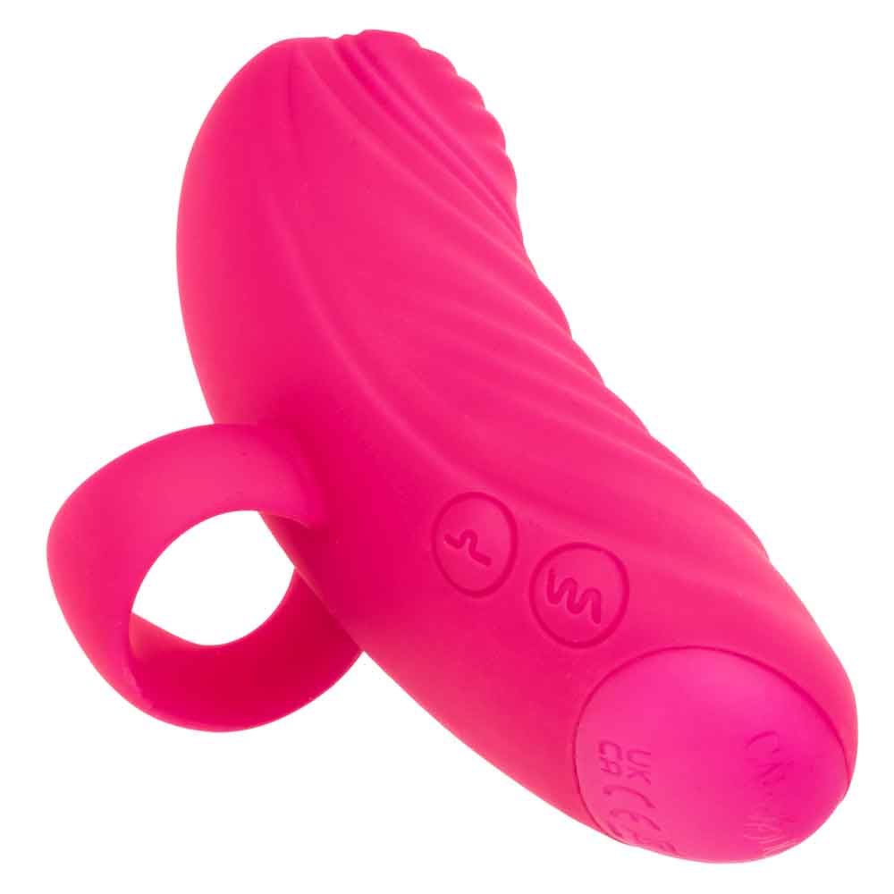 Envy Handheld Thumping Massager in Pink with Rippled Texture for Pleasure Points