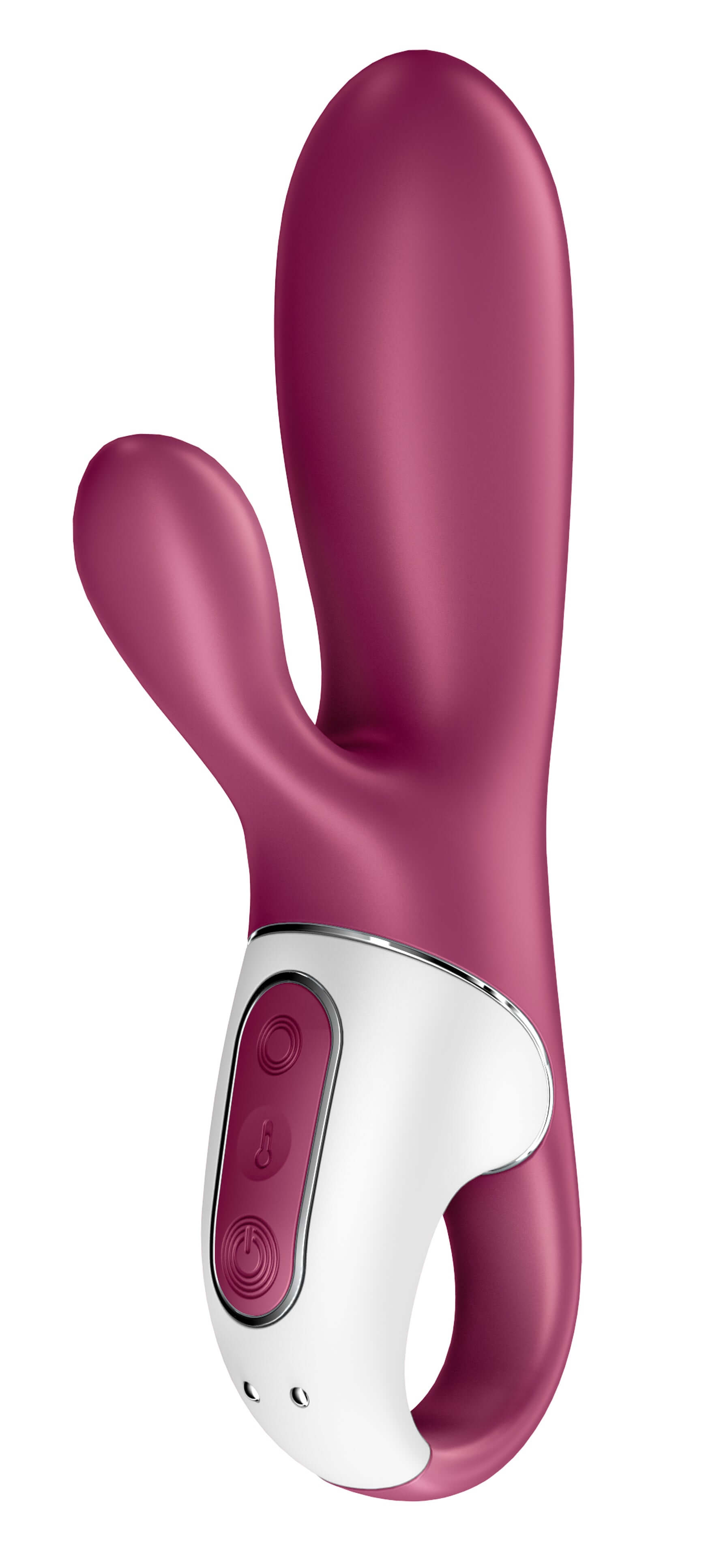 Hot Bunny Vibrator in purple with flexible clitoral stimulation and luxurious heating function for enhanced pleasure.