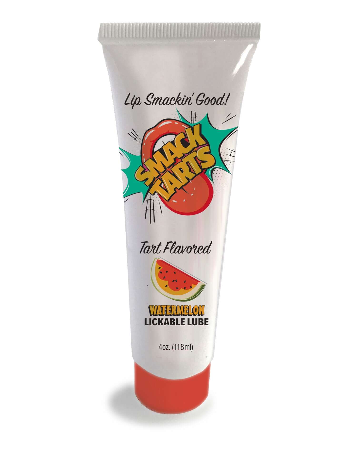 Smack Tarts 4oz Lickable Flavored Lubricant - Watermelon tube with tart flavored label