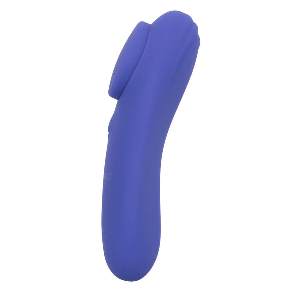 CalExotics Connect Panty Teaser in periwinkle, a sleek and slim vibrating device for discreet sensual pleasure and intimate moments.