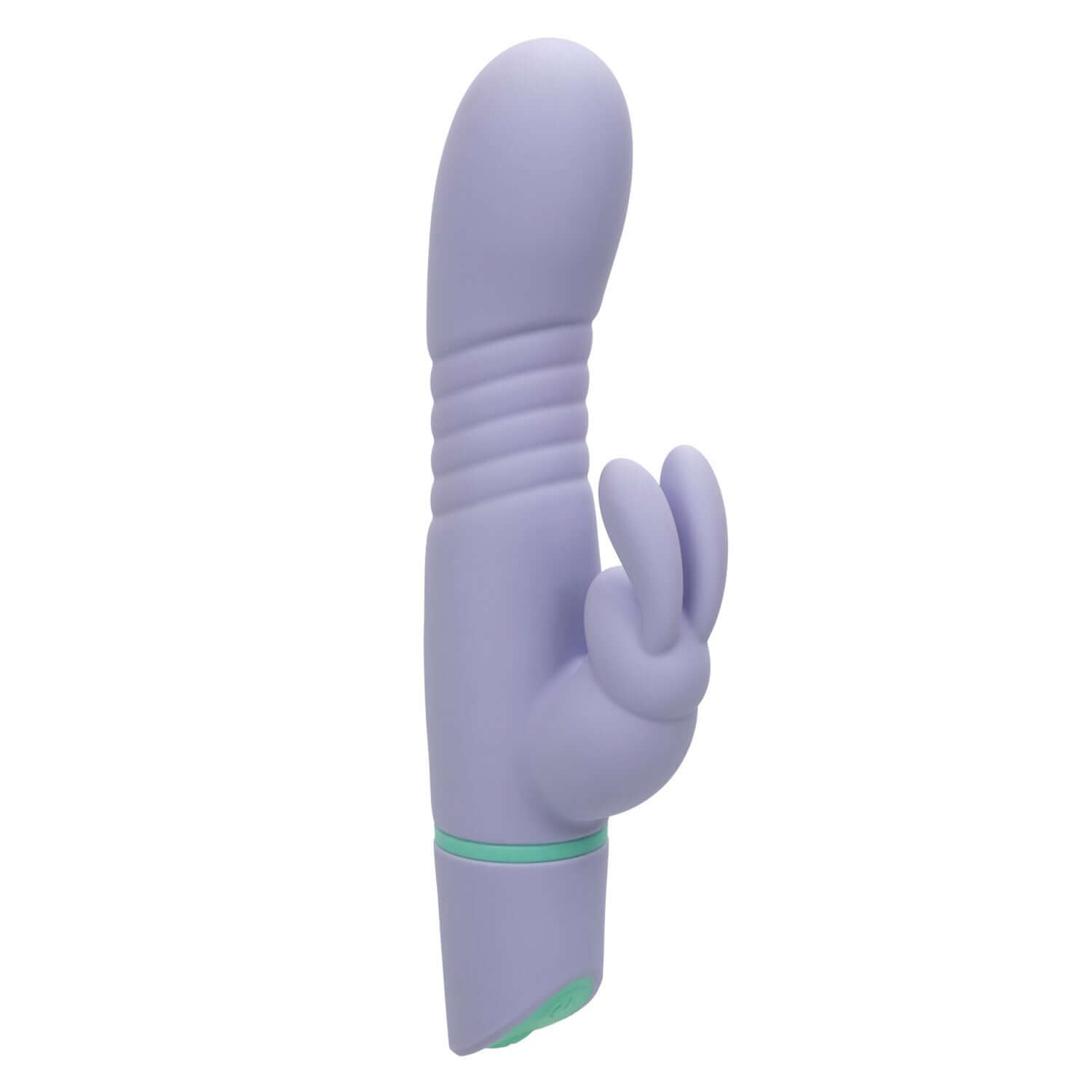 Love Bunny Thrusting Bunny - Purple dual stimulator with 12 thrusting functions and flickering action designed for pleasure.