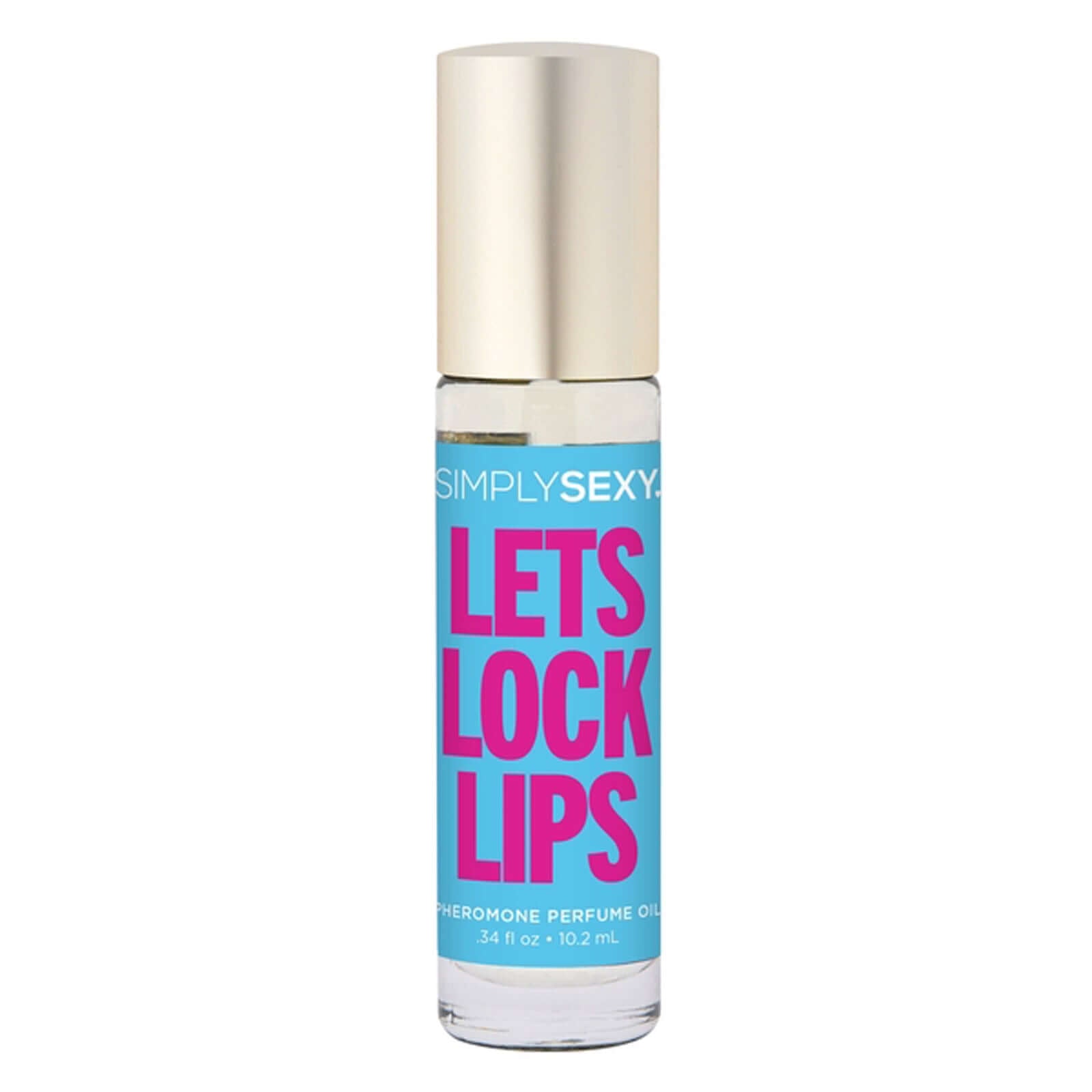 Simply Sexy Lets Lock Lips Pheromone Perfume Oil Roll on .34 Oz, enhances natural pheromone production, made with nourishing oil, TSA friendly.