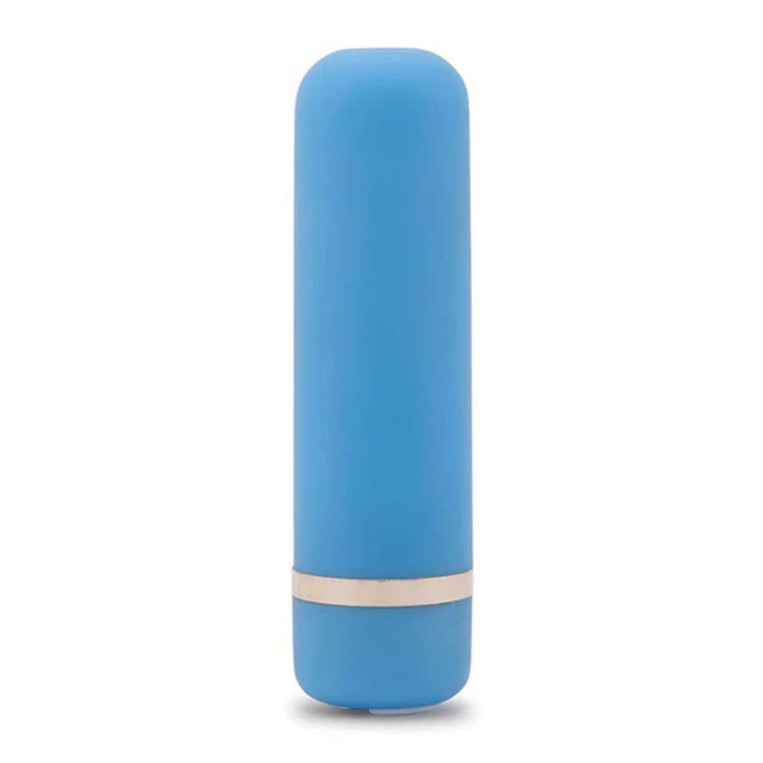 Blue Nu Sensuelle Joie Bullet with silky smooth surface and 15 vibrations, designed for moderate power massaging experience.