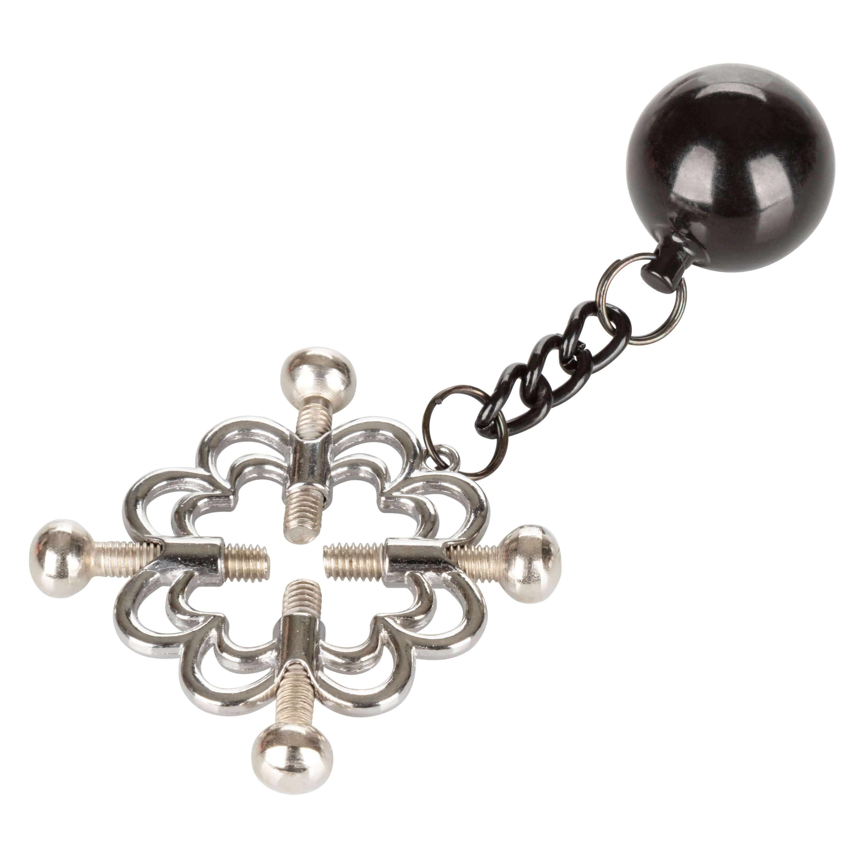 Nipple Grips 4-Point Weighted Nipple Press with screws and weights for intense nipple play