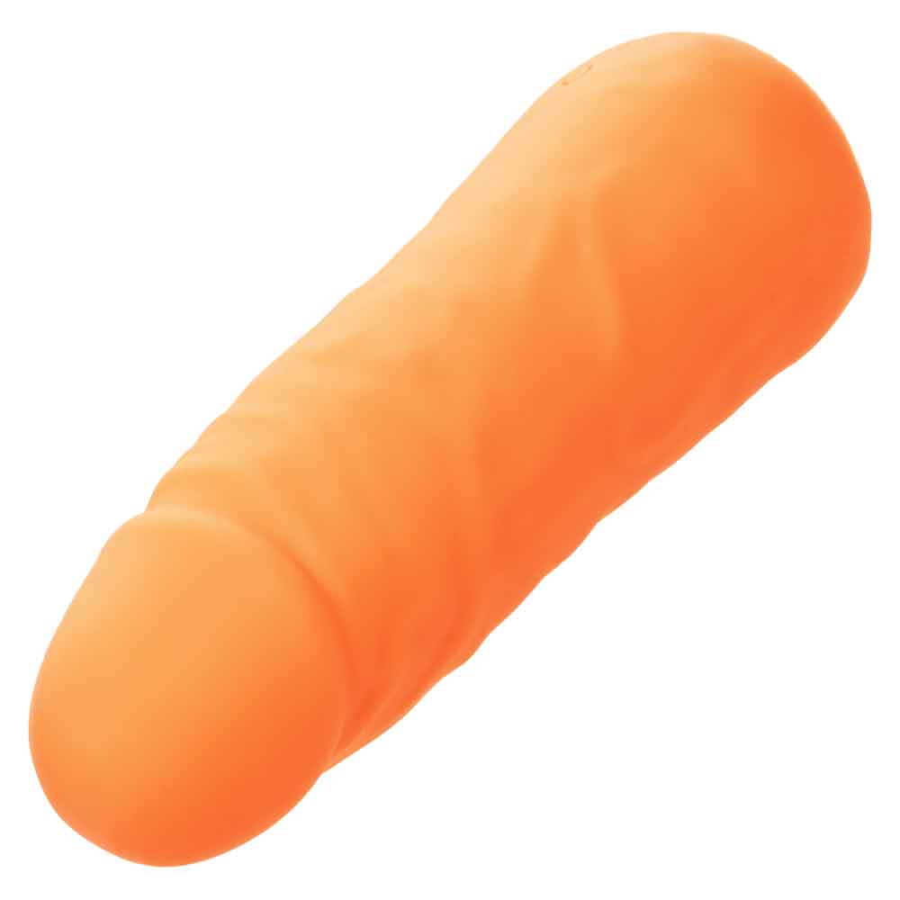 Orange Mini Vibrating Studs Silicone vibe with lifelike design and 10 powerful functions of vibration, pulsation, and escalation.