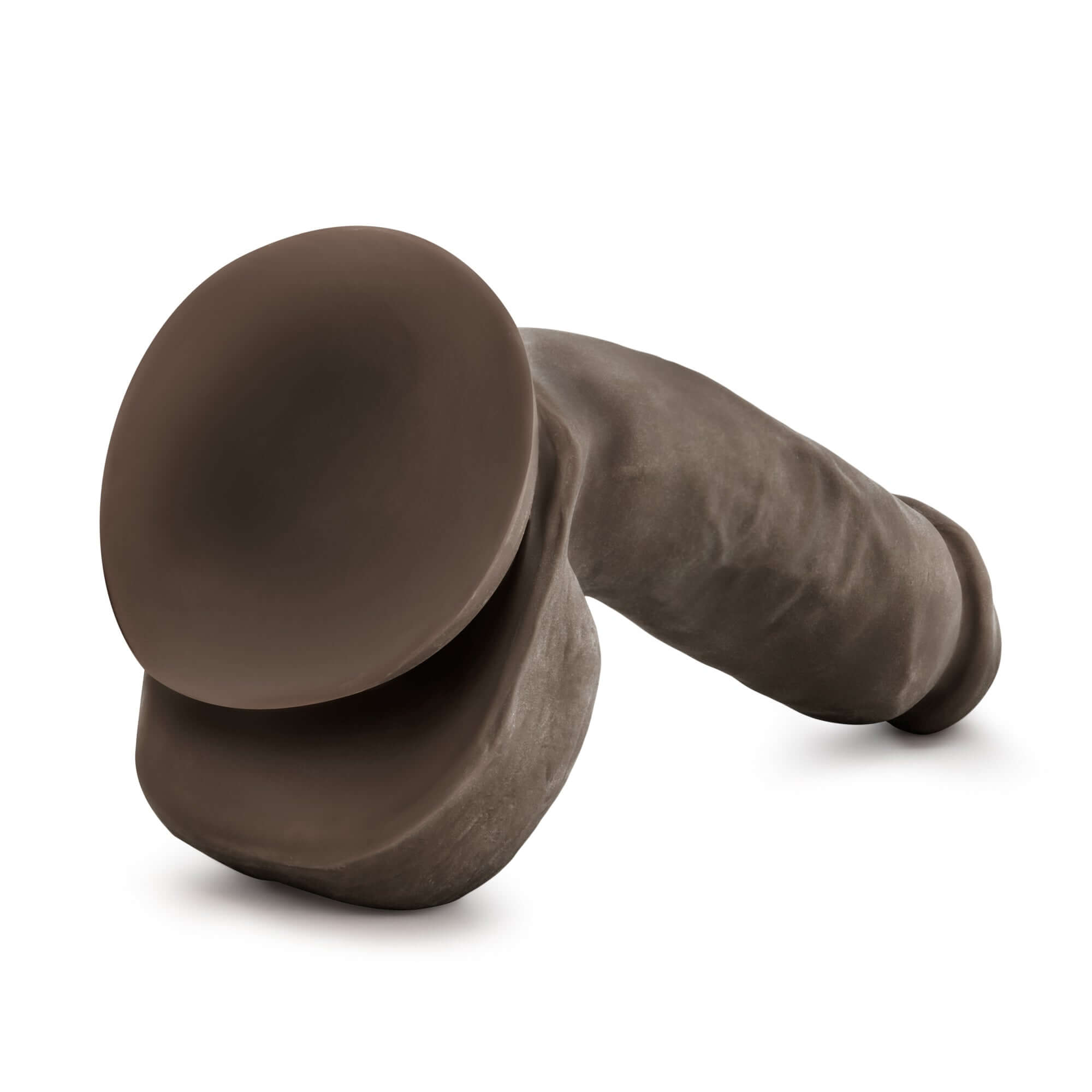 Au Naturel Jerome Brown Dildo with Sensa Feel and FlexiShaft technologies for a soft, bendable experience and realistic firmness