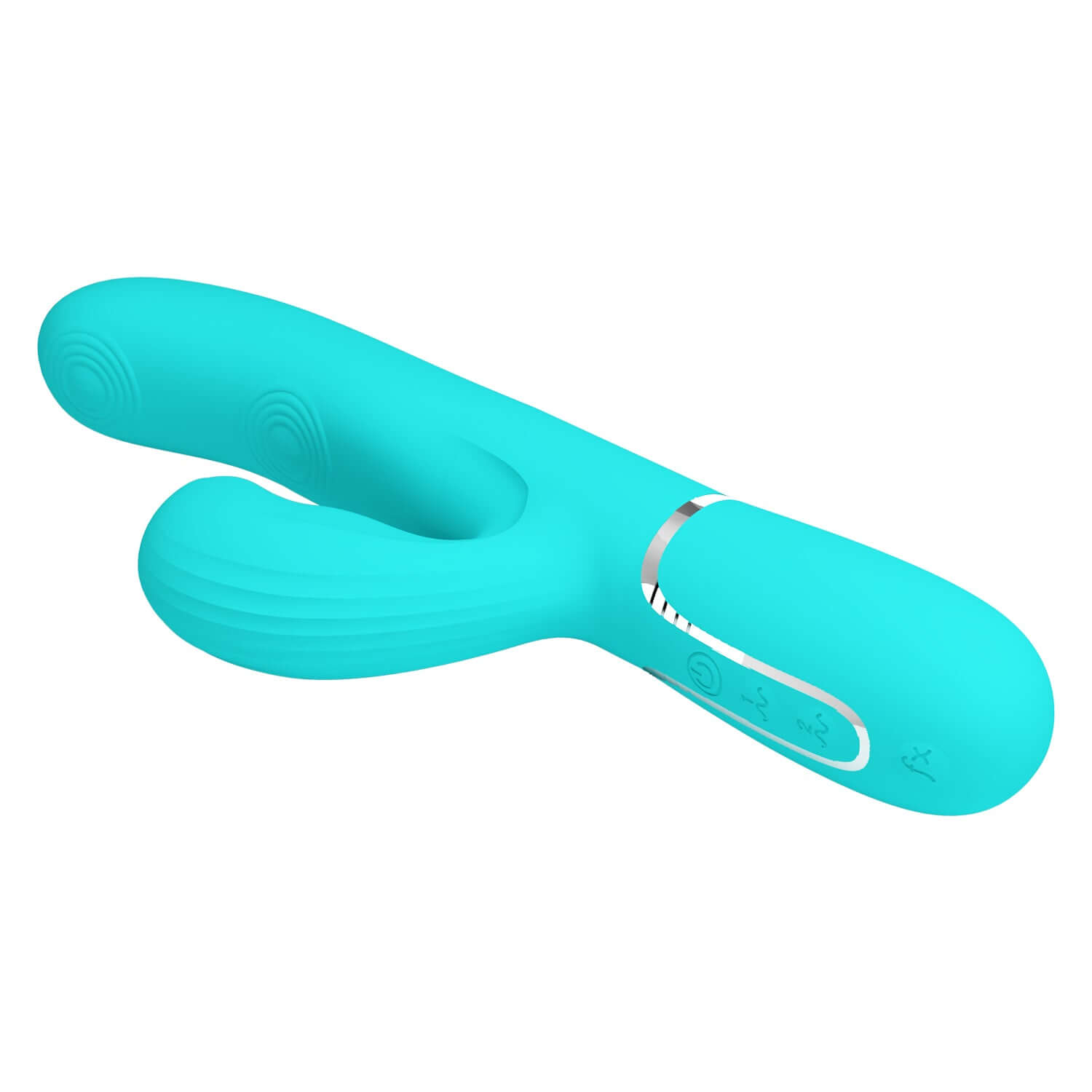 Perdita Twinkled Tenderness Turquoise Vibrator with Dual Motors and 7 Thumping Modes