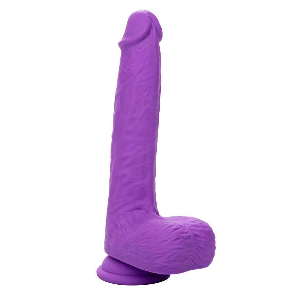 Rechargeable gyrating and thrusting purple silicone stud offering intense motions and sensations, perfectly designed for adventurous pleasure seekers