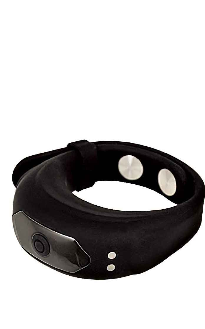 Nasstoys Cockpower Adjustable Belt Ring - Black, USB rechargeable, body safe silicone, designed for comfort and enhanced intimacy.