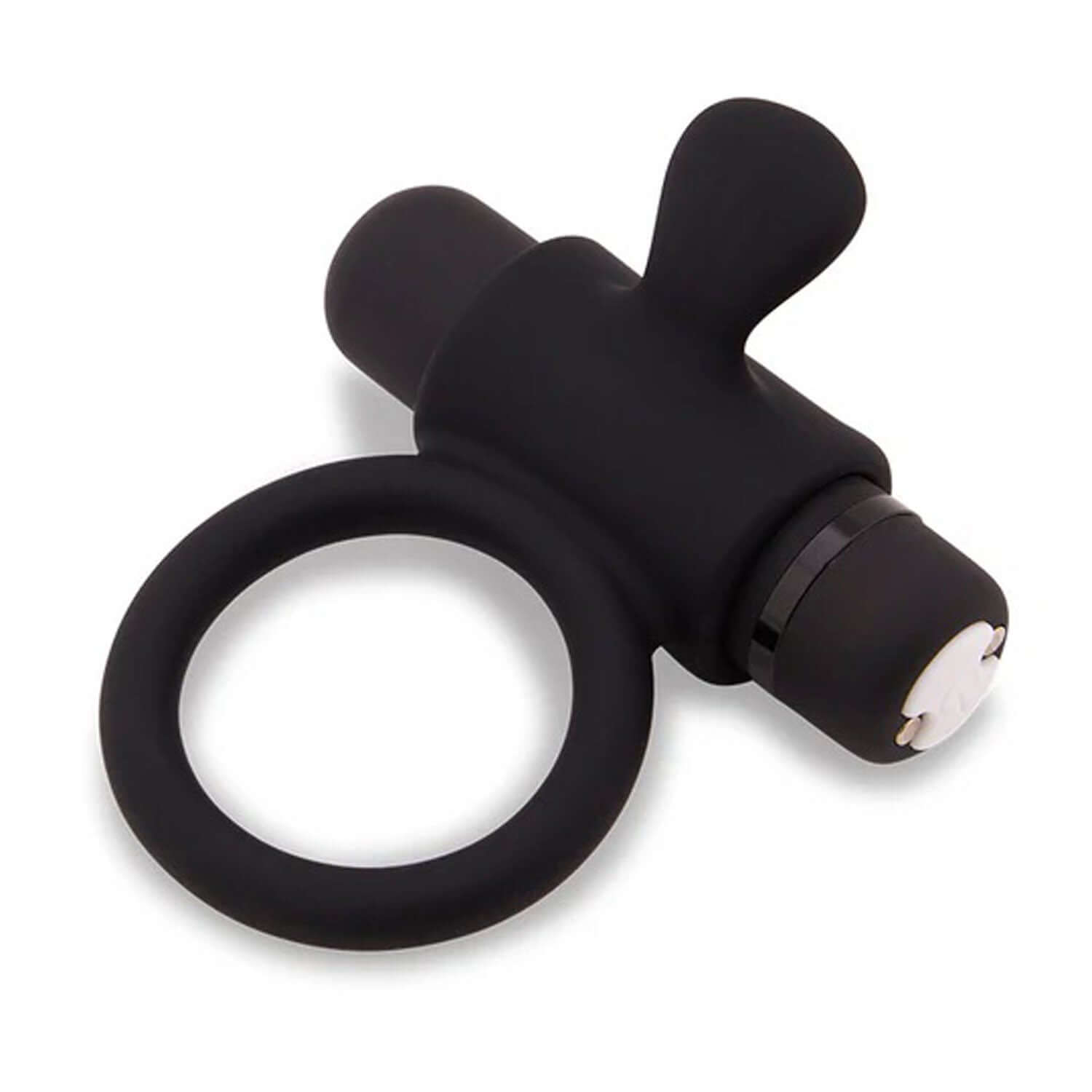 Nu Sensuelle Silicone Bullet Vibrating Ring - Black