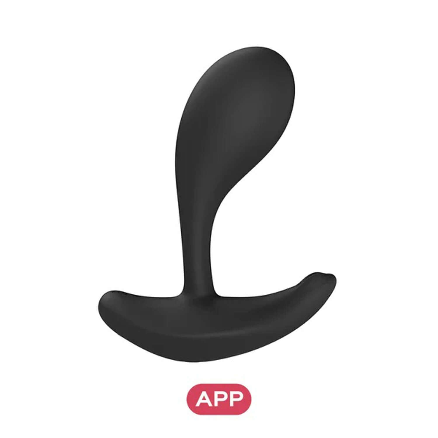 Oly 2 app-enabled black wearable vibrator with bulbous head for G-spot stimulation and curved clit tickler.