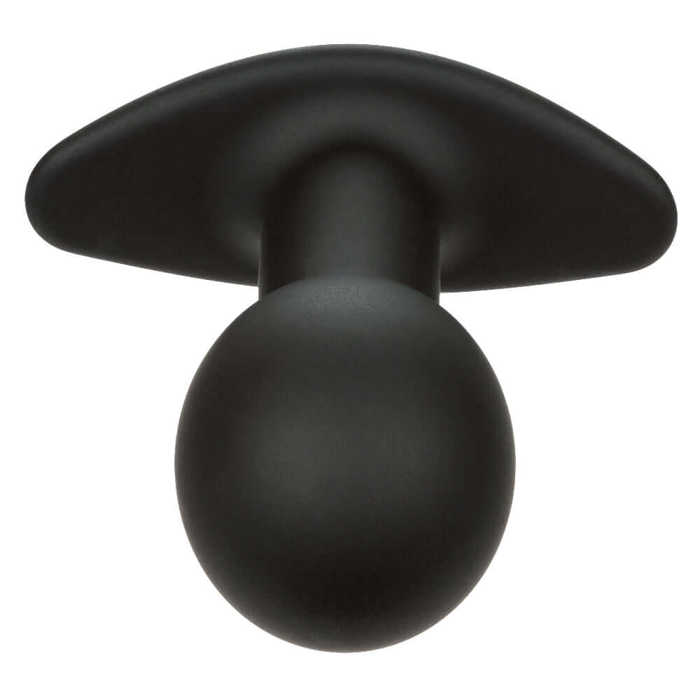 Black Rock Bottom Pop Probe with bulbous design for intense pleasure and personal exploration.