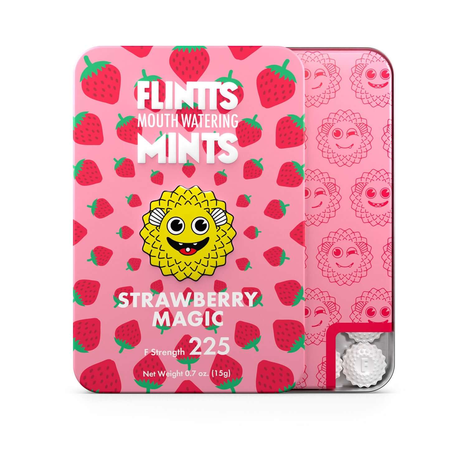 Flintts Mouth Watering Mints Strawberry Magic  -  F-Strength 225-0