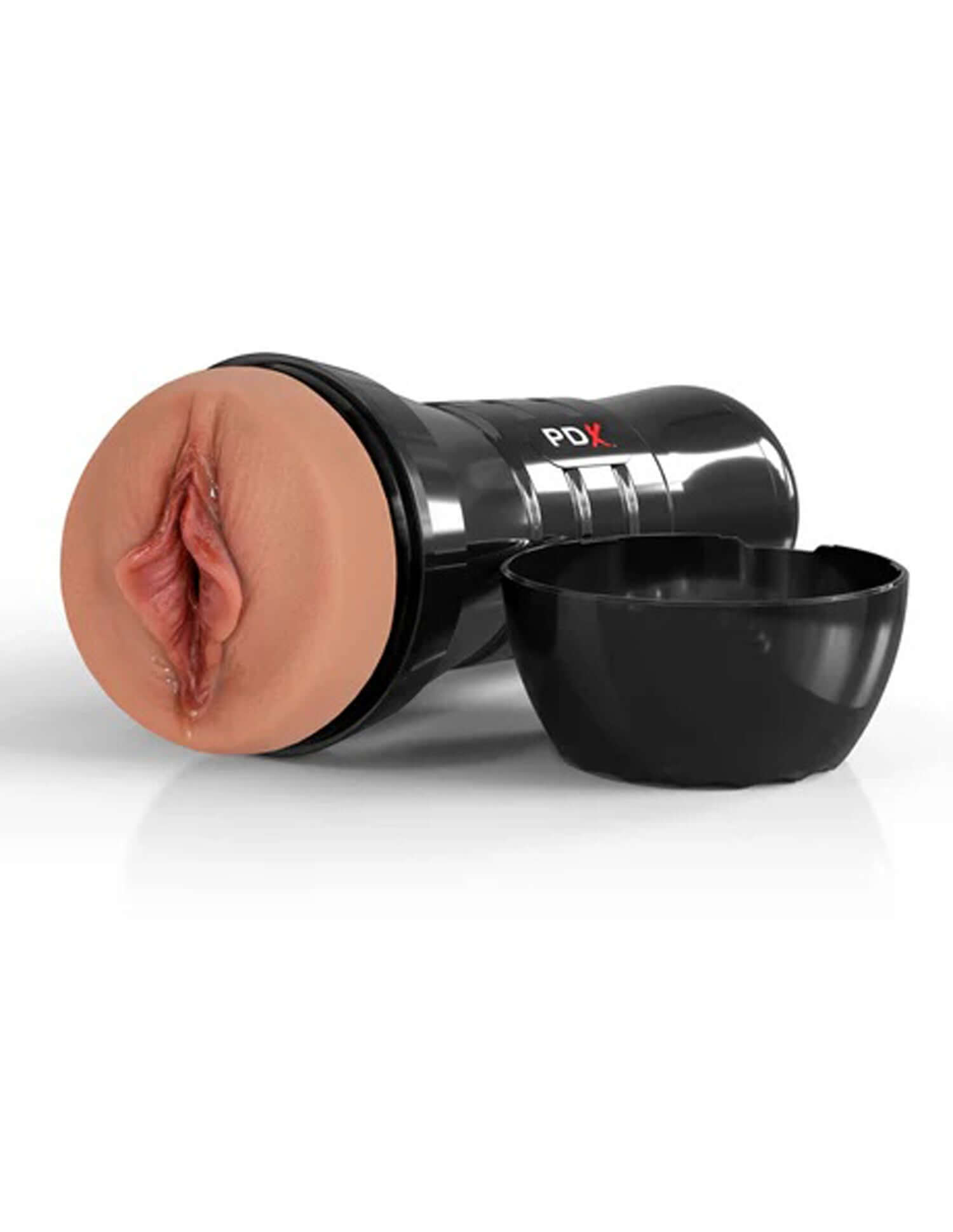 PDX Extreme Wet Pussies XXL Stroker showcasing realistic details and self-lubricating features for enhanced pleasure.