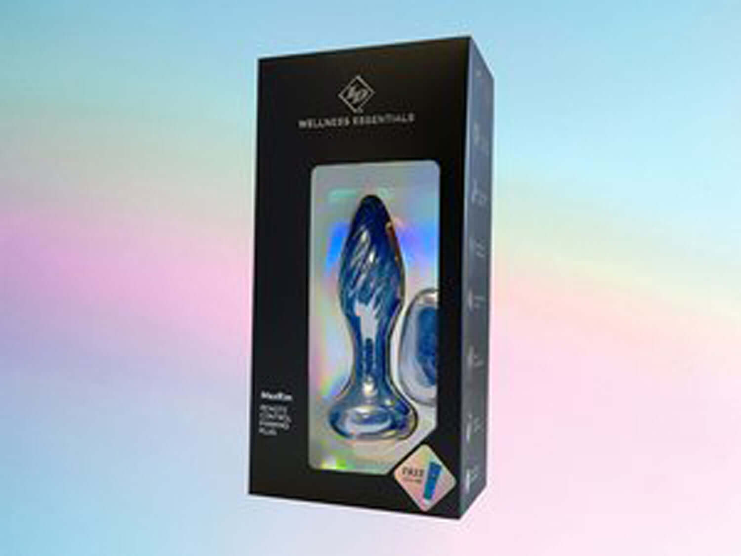 Maxrim Remote Control Rimming Plug in blue packaging showcasing textured design and powerful vibrations for pleasure.