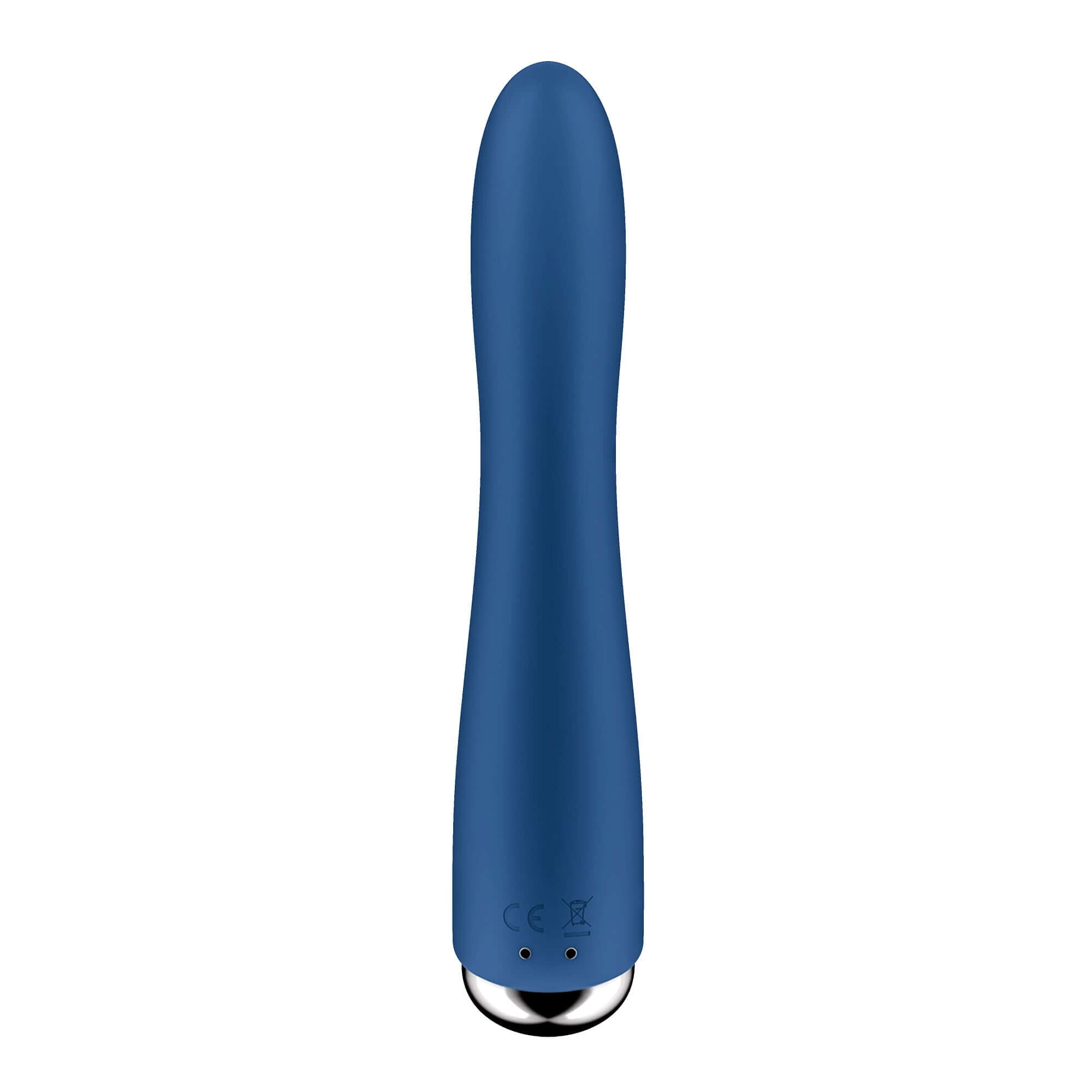 Satisfyer Spinning Vibe 1 in blue, a G-spot vibrator with a rotating head and intense vibrations for enhanced pleasure.