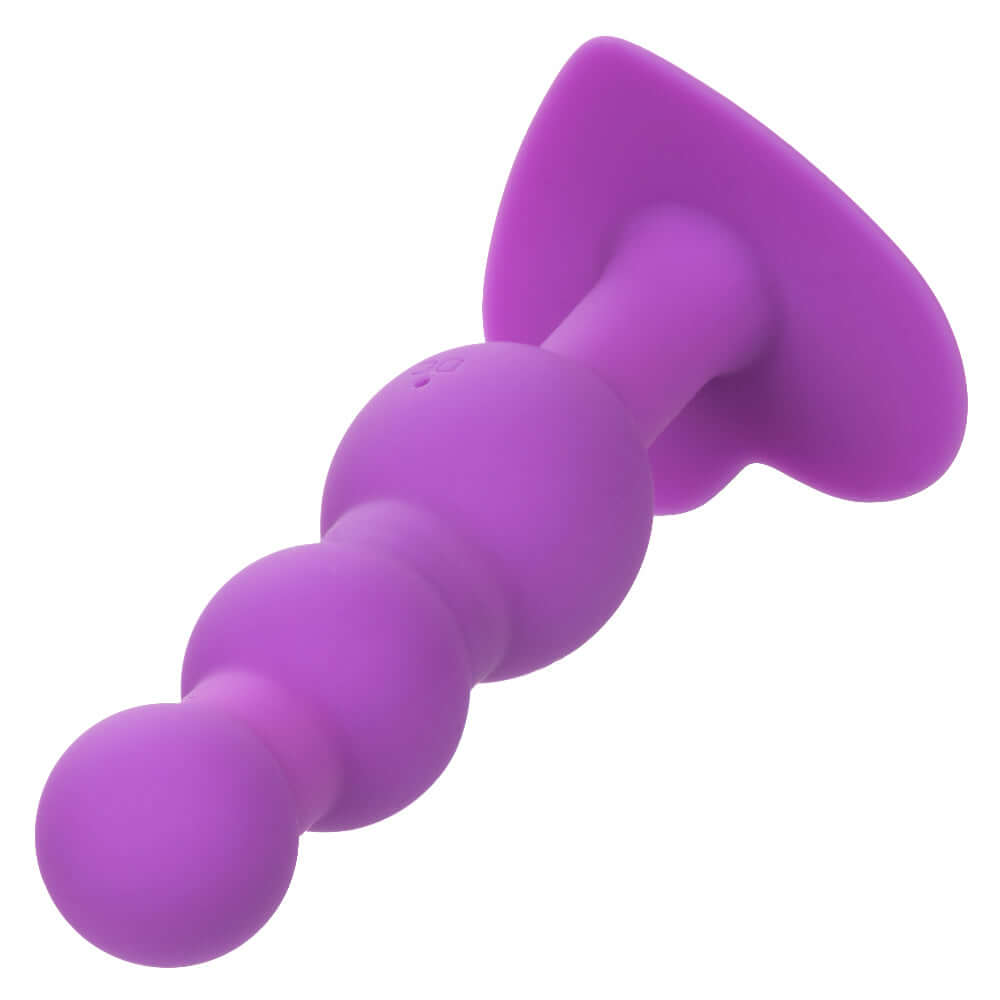 First Time Triple Beaded Probe - Purple with three beads and intense vibrations, perfect for beginners exploring sensual experiences