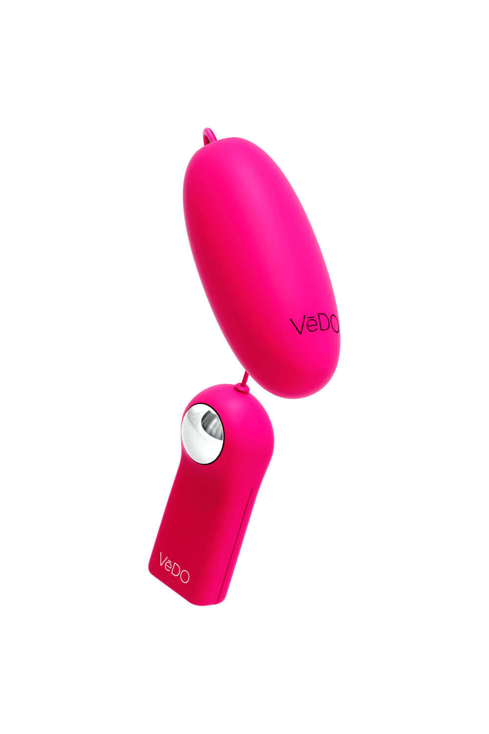 Ami Remote Control Bullet - Foxy Pink with sleek wired remote, 10 vibration modes, silky-smooth silicone, and lightweight design.