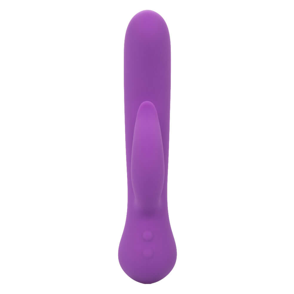 First Time Rechargeable Rabbit Pleaser - Purple, dual stimulation toy with intense vibrations and turbo boost for unparalleled delight