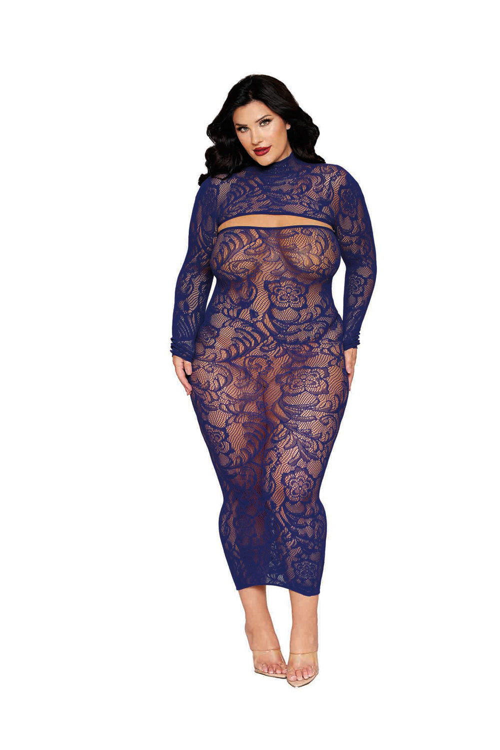 Bodystocking Gown and Shrug Dmnd - Queen - Eclipse-0