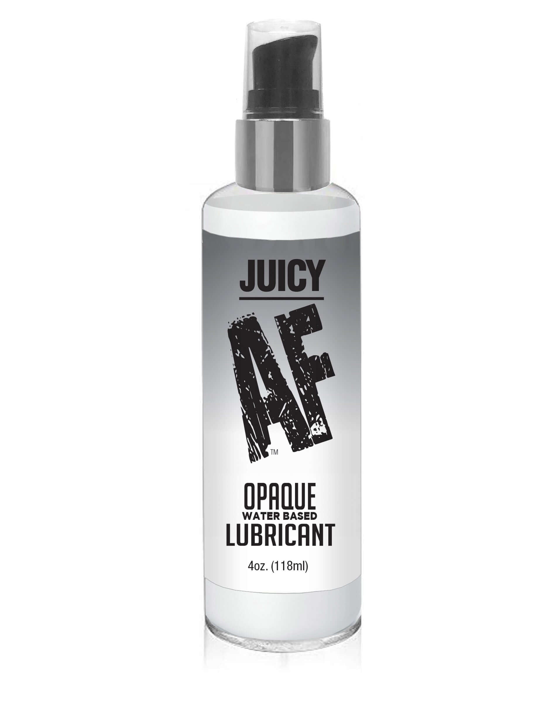 Juicy AF Water-Based Creamy White Opaque Lubricant 4 oz Bottle